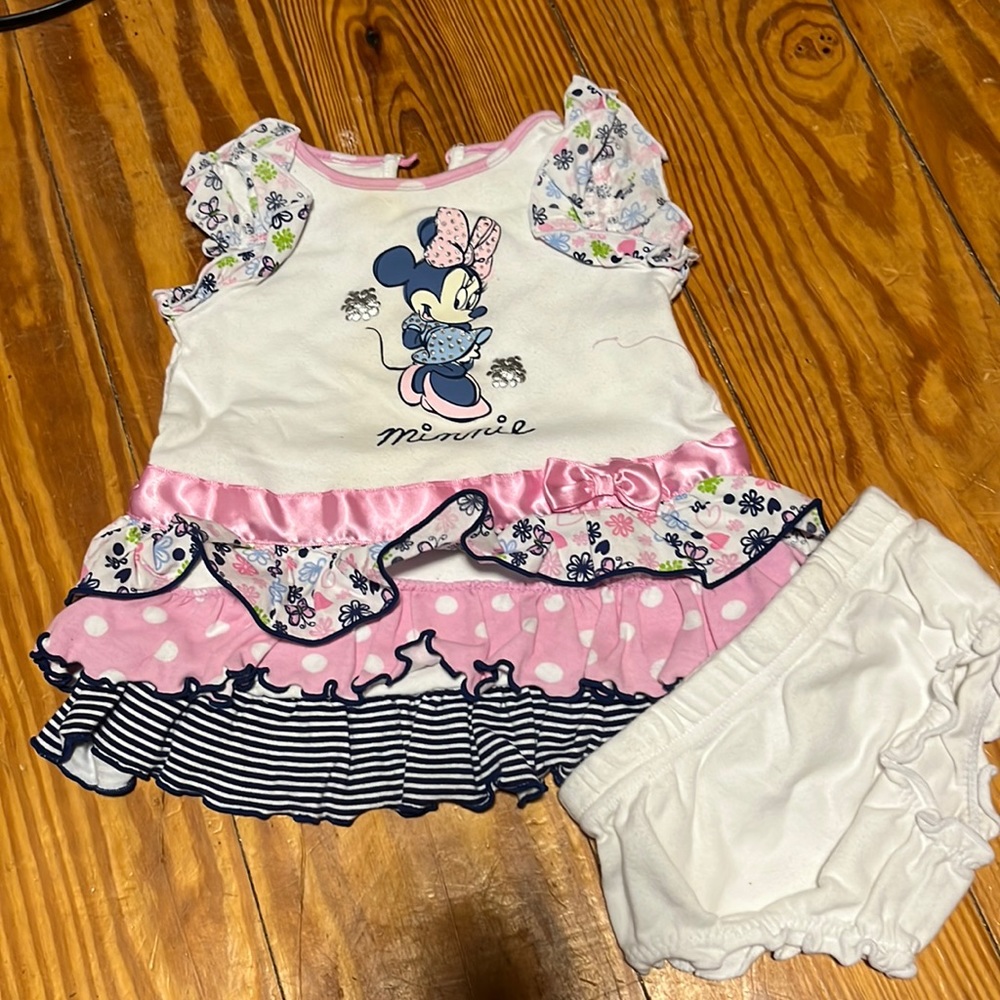 Disney infant Minnie dress with bloomers